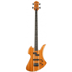 BC Rich Heritage Classic Mockingbird Bass Koa Top Natural Transparent
