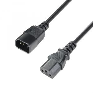 Adam Hall Cables 8101 KE 0050 Kaltgeräte Verlängerungskabel 3 x 1,5 mm², 0,5 m