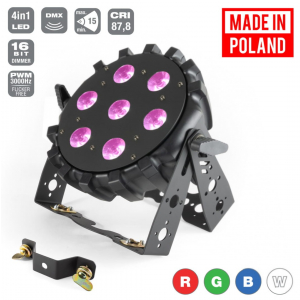 Flash Pro Led Par Slim 7x10w Rgbw 4in1 15 Wireless Dmx Mk2
