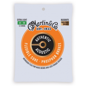 Martin MA500FX Authentic Silked Extra Light 92/8 akustische Gitarrensaiten
