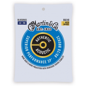 Martin MA240 Authentic Bluegrass 80/20 akustische Gitarrensaiten 12-56