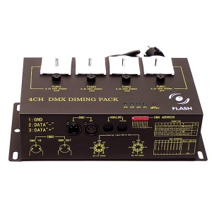Flash Dimmer Pack 4x1.3KW DMX I analog