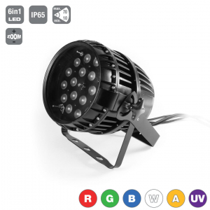 Flash Led Par 64 18x15w Rgbwa+Uv 6w1 Zoom Ip65 Led