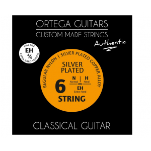 Ortega NYA44H Regular Nylon 4/4 Authentic Extra Hard Tension Saiten fr Konzertgitarre