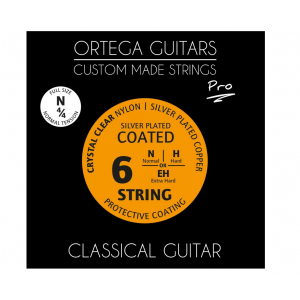 rtega NYP44N Crystal Nylon 4/4 Pro Normal Tension klassische Gitarrensaiten