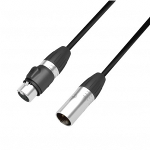 Adam Hall Cables 4 STAR DHM 0020 IP65 Adapterkabel DMX 5-Pol IP65 XLR Female auf 3-Pol IP65 XLR Male | 0.2 m 