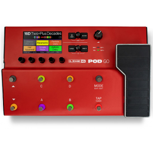 Line 6 POD GO RED guitar multi-effects processor