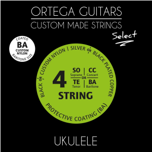Ortega UKS-BA Custom Nylon Select Ukulele-Saiten