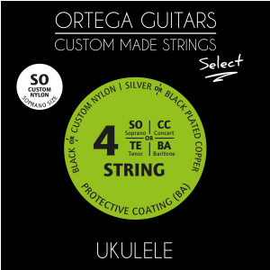 Ortega UKS-SO Custom Nylon Select Ukulele-Saiten
