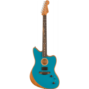 Fender American Acoustasonic Jazzmaster Ocean Turquoise Ebony Fingerboard Westerngitarre (mit Tonabnehmer) B-STOCK