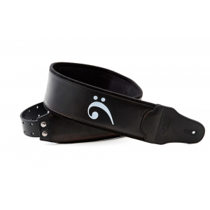 Right On Groove Fakey Black Gitarrengurt aus Leder