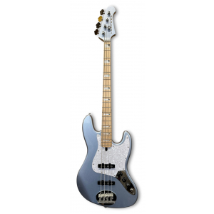Lakland Skyline 44-60 Custom Bass, 4-String - Ice Blue Metallic Gloss