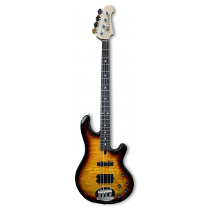 Lakland Skyline 44-02 Deluxe Bass, 4-String - Quilted Maple Top, Three Tone Sunburst Gloss