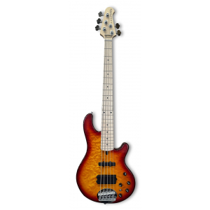 Lakland Skyline 55-02 Deluxe Bass, 5-String - Quilted Maple Top, Honey Burst Gloss