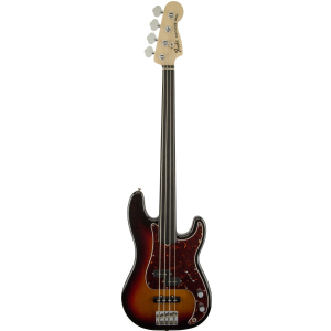Fender Tony Franklin Fretless Precision Bass Ebony Fingerboard, 3-Color Sunburst bass guitar