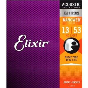 Elixir 11182 NW HD Light 80/20 Bronze Saiten fr Westerngitarre
