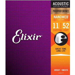 Elixir 16027 Phosphor Bronze Custom Light NW Saiten fr Westerngitarre