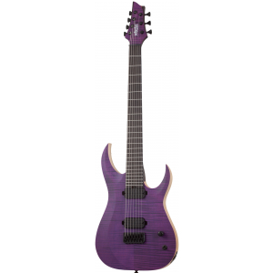 Schecter Signature John Browne TAO-7 Satin Trans Purple  electric guitar