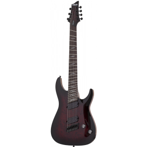 Schecter Omen Elite 7 MultiScale, Black Cherry Burst  electric guitar