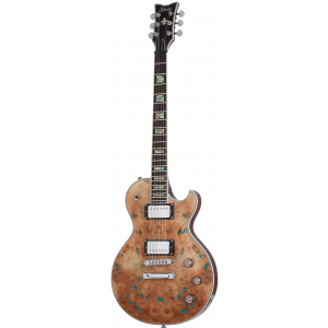 Schecter Solo-II Custom Gloss Natural/Burl electric guitar