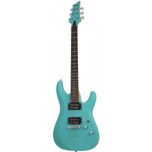 Schecter C-6 Deluxe Satin Aqua electric guitar