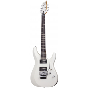 Schecter C-6 Deluxe FR Satin White electric guitar