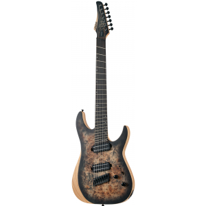 Schecter Reaper 7 Multiscale Charcoal Burst  electric guitar