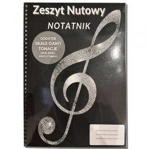 An Zeszyt Do Nut/Notatnik Gamy + Skale, A4, 100