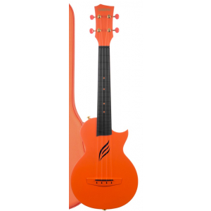 Cascha Carbon Fibre Orange Set ukulele koncertowe brak kostek i paska