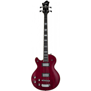 Hagstrom Swede Wild Cherry Transparent LH gitara basowa, leworczna