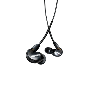 Shure SE215DYBK+UNI-EFS - Suchawki douszne AONIC215 z pojedynczym przetwornikiem i kablem 3.5mm (czarne)