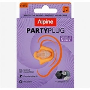 Alpine PartyPlug zatyczki do uszu transparent 2025 S+M+L  (para)