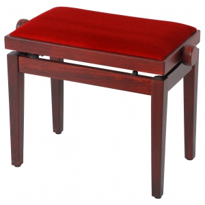 Grenada BG 27 piano bench, matte mahogany, red drubbing