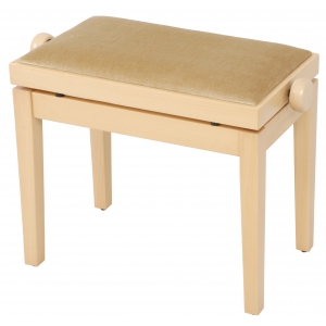 Grenada BG 27 piano bench, matte natural, beige drubbing