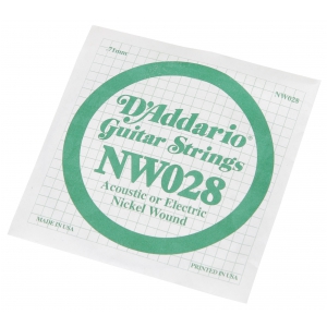 D′Addario NW028 Nickel Wound Einzelsaite