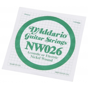 D′Addario NW026 Nickel Wound Einzelsaite