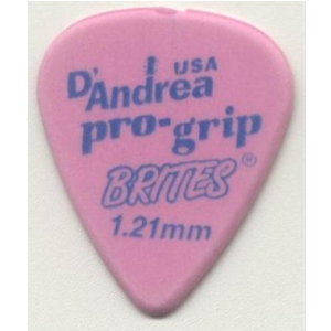 D′Andrea 351 Pro Grip Brites 1.21mm Plektrum