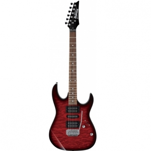 Ibanez GRX 70 QA TRB Transparent Red Burst E-Gitarre