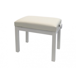 Grenada X 30 piano bench, matte white, leather eco