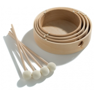 Rohema Percussion 61598 Wooden Tom Set
