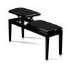 Grenada BG 4 double piano bench, gloss black, black drubbing
