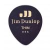 Dunlop Genuine Celluloid Teardrop Picks, Player′s Pack, black, thin