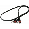 RockCable Patch-Kabel - 2 x RCA to 2 x RCA - 1 m / 3.3 ft.