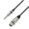 Adam Hall Cables K3 MFP 0300 Mikrofonkabel XLR female auf 6,3 mm Klinke mono 3 m 