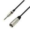 Adam Hall Cables K3 MMP 0100 Mikrofonkabel XLR Female auf Klinke TS | 1 m 