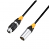 Adam Hall Cables K 4 DMF 3000 IP 65 - Kabel DMX i AES/EBU: 3-stykowe, męskie XLR - żeńskie XLR, IP65, 30 m