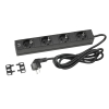 Adam Hall Accessories 87470 USB Mains Power Strip With 4 Sockets + 2 USB Charging Ports