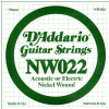 D #8242;Addario NW022 Nickel Wound Einzelsaite