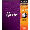 Elixir Phosphor Bronze Extra Light acoustic guitar strings 10-47