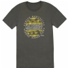 Fender Cali Coastal Yellow Waves Men′s T-Shirt, Gray, M